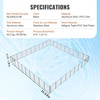 image:imageVEVOR Pool Fence 4 x 108 FT Pool Fences for Inground Pools Removable Safety Pool Fencing Easy DIY Installation Swimming Pool Fence 340gms Teslin PVC Pool Fence Mesh Protects Kids and Pets4FTx108FT