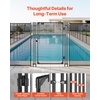 image:imageVEVOR Pool Fence 4 x 108 FT Pool Fences for Inground Pools Removable Safety Pool Fencing Easy DIY Installation Swimming Pool Fence 340gms Teslin PVC Pool Fence Mesh Protects Kids and Pets4FTx25FT