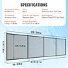 image:imageVEVOR Pool Fence 4 x 108 FT Pool Fences for Inground Pools Removable Safety Pool Fencing Easy DIY Installation Swimming Pool Fence 340gms Teslin PVC Pool Fence Mesh Protects Kids and Pets4FTx12FT