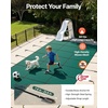 image:imageVEVOR Pool Safety Cover Fits 16x32ft Rectangular Inground Winter Swimming Pools with 4x8ft Center End Step Triple Stitched High Strength Mesh PP Great Rain Permeability Installation HardwareGreen