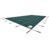 image:imageVEVOR Pool Safety Cover Fits 16x32ft Rectangular Inground Winter Swimming Pools with 4x8ft Center End Step Triple Stitched High Strength Mesh PP Great Rain Permeability Installation HardwareGreen
