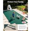 image:imageVEVOR Pool Safety Cover Fits 16x32ft Rectangular Inground Winter Swimming Pools with 4x8ft Center End Step Triple Stitched High Strength Mesh PP Great Rain Permeability Installation HardwareGreen