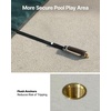 image:imageVEVOR Pool Safety Cover Fits 16x32ft Rectangular Inground Winter Swimming Pools with 4x8ft Center End Step Triple Stitched High Strength Mesh PP Great Rain Permeability Installation HardwareGreen