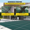 image:imageVEVOR Pool Safety Cover Fits 16x32ft Rectangular Inground Winter Swimming Pools with 4x8ft Center End Step Triple Stitched High Strength Mesh PP Great Rain Permeability Installation HardwareGreen