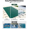 image:imageVEVOR Pool Safety Cover Fits 16x32ft Rectangular Inground Winter Swimming Pools with 4x8ft Center End Step Triple Stitched High Strength Mesh PP Great Rain Permeability Installation HardwareGreen