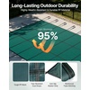 image:imageVEVOR Pool Safety Cover Fits 16x32ft Rectangular Inground Winter Swimming Pools with 4x8ft Center End Step Triple Stitched High Strength Mesh PP Great Rain Permeability Installation HardwareGreen