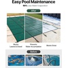 image:imageVEVOR Pool Safety Cover Fits 16x32ft Rectangular Inground Winter Swimming Pools with 4x8ft Center End Step Triple Stitched High Strength Mesh PP Great Rain Permeability Installation HardwareGreen