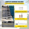 image:imageVEVOR Pool Safety Cover Fits 16x32ft Rectangular Inground Winter Swimming Pools with 4x8ft Center End Step Triple Stitched High Strength Mesh PP Great Rain Permeability Installation HardwareGreen