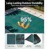 image:imageVEVOR Pool Safety Cover Fits 16x32ft Rectangular Inground Winter Swimming Pools with 4x8ft Center End Step Triple Stitched High Strength Mesh PP Great Rain Permeability Installation HardwareGreen