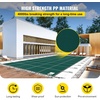 image:imageVEVOR Pool Safety Cover Fits 16x32ft Rectangular Inground Winter Swimming Pools with 4x8ft Center End Step Triple Stitched High Strength Mesh PP Great Rain Permeability Installation HardwareGreen