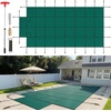 image:imageVEVOR Pool Safety Cover Fits 16x32ft Rectangular Inground Winter Swimming Pools with 4x8ft Center End Step Triple Stitched High Strength Mesh PP Great Rain Permeability Installation HardwareGreen