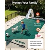 image:imageVEVOR Pool Safety Cover Fits 16x32ft Rectangular Inground Winter Swimming Pools with 4x8ft Center End Step Triple Stitched High Strength Mesh PP Great Rain Permeability Installation HardwareGreen