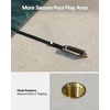 image:imageVEVOR Pool Safety Cover Fits 16x32ft Rectangular Inground Winter Swimming Pools with 4x8ft Center End Step Triple Stitched High Strength Mesh PP Great Rain Permeability Installation HardwareGreen