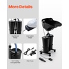 image:imageVEVOR Portable Shampoo Bowl Shampoo Sink for Washing Hair with Electric Pump Includes 2 Buckets 2 Showerheads Drain Hose Height and Angle Adjustable Portable Wash Bowl for Home Salon Use BlackHair sink wdouble bucket  foot switch
