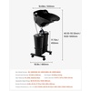 image:imageVEVOR Portable Shampoo Bowl Shampoo Sink for Washing Hair with Electric Pump Includes 2 Buckets 2 Showerheads Drain Hose Height and Angle Adjustable Portable Wash Bowl for Home Salon Use BlackHair sink wdouble bucket  foot switch