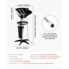 image:imageVEVOR Portable Shampoo Bowl Shampoo Sink for Washing Hair with Electric Pump Includes 2 Buckets 2 Showerheads Drain Hose Height and Angle Adjustable Portable Wash Bowl for Home Salon Use BlackHair sink w 1 bucketstorage basinUpgraded version