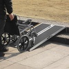image:imageVEVOR Portable Wheelchair Ramp 6FT NonSlip Aluminum Folding Handicap Ramp Door Threshold Ramps for Wheelchair for HomeWheel Chair Ramp Steps Cars Scooter Cart Curbs Stairs