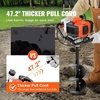 image:imageVEVOR Post Hole Digger 43cc 1250W Auger Post Hole Digger Gas Powered Earth Digger with 8 Earth Auger Drill Bit 30 inch Long Alloy Steel Auger for Farmland Garden and Plant EPA Certification43CC