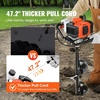 image:imageVEVOR Post Hole Digger 43cc 1250W Auger Post Hole Digger Gas Powered Earth Digger with 8 Earth Auger Drill Bit 30 inch Long Alloy Steel Auger for Farmland Garden and Plant EPA Certification52CC
