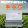 image:imageVEVOR Poultry Feeder 25lbs Capacity Feed Chicken Feeder with Lid amp Lock Outdoor Coop Food Dispenser No Waste Weatherproof Galvanized Metal Feeder for Ducks GeeseGalvanized