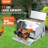 image:imageVEVOR Poultry Feeder 25lbs Capacity Feed Chicken Feeder with Lid amp Lock Outdoor Coop Food Dispenser No Waste Weatherproof Galvanized Metal Feeder for Ducks GeeseGalvanized