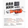 image:imageVEVOR Press Tool 18V Electric Crimping Tool for 12 34 1 114 112 2 Copper Pipes 32KN Press Tool Compatible with ProPress  with 6 VUS Jaws 2PCS 4AH Batteries Charger amp Toolbox18V  Rotating Head