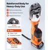 image:imageVEVOR Press Tool 18V Electric Crimping Tool for 12 34 1 114 112 2 Copper Pipes 32KN Press Tool Compatible with ProPress  with 6 VUS Jaws 2PCS 4AH Batteries Charger amp Toolbox18V  Rotating Head