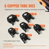 image:imageVEVOR Press Tool 18V Electric Pipe Crimping Tool for 12 to 2 Copper Pipes Press Kit with 6 VUS Jaws 2pcs 4AH Battery Fast Charger amp Carrying Case