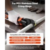 image:imageVEVOR Press Tool Kit 18V Electric Pipe Crimping Tool for 12 34 1 Copper Tubes 24KN Press Tool Compatible with ProPress  with 3 VUS Jaws 2pcs 2AH Batteries Fast Charger amp Carrying Case3 VPF Jaws