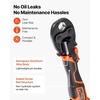 image:imageVEVOR Press Tool Kit 18V Electric Pipe Crimping Tool for 12 34 1 Copper Tubes 24KN Press Tool Compatible with ProPress  with 3 VUS Jaws 2pcs 2AH Batteries Fast Charger amp Carrying Case3 VUS Jaws