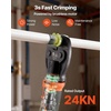 image:imageVEVOR Press Tool Kit 18V Electric Pipe Crimping Tool for 12 34 1 Copper Tubes 24KN Press Tool Compatible with ProPress  with 3 VUS Jaws 2pcs 2AH Batteries Fast Charger amp Carrying Case3 VPF Jaws