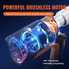 image:imageVEVOR Press Tool Kit 18V Electric Pipe Crimping Tool for 12 34 1 Copper Tubes 24KN Press Tool Compatible with ProPress  with 3 VUS Jaws 2pcs 2AH Batteries Fast Charger amp Carrying Case6 Jaws  Brushless Motor