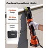 image:imageVEVOR Press Tool Kit 18V Electric Pipe Crimping Tool for 12 34 1 Copper Tubes 24KN Press Tool Compatible with ProPress  with 3 VUS Jaws 2pcs 2AH Batteries Fast Charger amp Carrying Case3 VPF Jaws