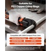 image:imageVEVOR Press Tool Kit 18V Electric Pipe Crimping Tool for 12 34 1 Copper Tubes 24KN Press Tool Compatible with ProPress  with 3 VUS Jaws 2pcs 2AH Batteries Fast Charger amp Carrying Case2 Jaws  1 dovetail die seat