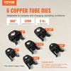 image:imageVEVOR Press Tool Kit 18V Electric Pipe Crimping Tool for 12 34 1 Copper Tubes 24KN Press Tool Compatible with ProPress  with 3 VUS Jaws 2pcs 2AH Batteries Fast Charger amp Carrying Case6 Jaws  Brushless Motor