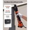 image:imageVEVOR Press Tool Kit 18V Electric Pipe Crimping Tool for 12 34 1 Copper Tubes 24KN Press Tool Compatible with ProPress  with 3 VUS Jaws 2pcs 2AH Batteries Fast Charger amp Carrying Case2 Jaws  1 dovetail die seat