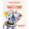 image:imageVEVOR Professional Blender for Smoothies 85 oz 1400Wwith Powerful Motor MultiFunctional Food Processing for SmoothieMilkshakeJuice Fits for KitchenDark Grey
