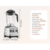 image:imageVEVOR Professional Blender for Smoothies 85 oz 1400Wwith Powerful Motor MultiFunctional Food Processing for SmoothieMilkshakeJuice Fits for KitchenSilver