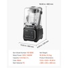 image:imageVEVOR Professional Blender for Smoothies 85 oz 1400Wwith Powerful Motor MultiFunctional Food Processing for SmoothieMilkshakeJuice Fits for Kitchenblack