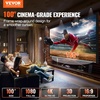 image:imageVEVOR Projector Screen 130inch Outdoor Projector Screen 169 Movie Screen Fixed Frame 3D Projector Screen for 4K HDTV Movie Theater100inch
