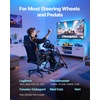 image:imageVEVOR Racing Wheel Stand HeavyDuty Simulator Cockpit Steering Wheel Stand Fit Logitech G25 G27 G29 G920 G923 Thrustmaster T300RS TX F458 T500RS T3PAPRO F1GT and CSR PedalsXshaped lite