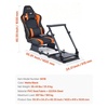 image:imageVEVOR Racing Wheel Stand HeavyDuty Simulator Cockpit Steering Wheel Stand Fit Logitech G25 G27 G29 G920 G923 Thrustmaster T300RS TX F458 T500RS T3PAPRO F1GT and CSR PedalsDualTrack Arm Cockpit