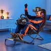 image:imageVEVOR Racing Wheel Stand HeavyDuty Simulator Cockpit Steering Wheel Stand Fit Logitech G25 G27 G29 G920 G923 Thrustmaster T300RS TX F458 T500RS T3PAPRO F1GT and CSR PedalsPortable Cockpit