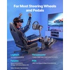 image:imageVEVOR Racing Wheel Stand HeavyDuty Simulator Cockpit Steering Wheel Stand Fit Logitech G25 G27 G29 G920 G923 Thrustmaster T300RS TX F458 T500RS T3PAPRO F1GT and CSR PedalsSingleTrack Arm Cockpit