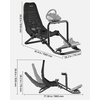 image:imageVEVOR Racing Wheel Stand HeavyDuty Simulator Cockpit Steering Wheel Stand Fit Logitech G25 G27 G29 G920 G923 Thrustmaster T300RS TX F458 T500RS T3PAPRO F1GT and CSR PedalsIntegrated Cockpit