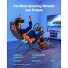 image:imageVEVOR Racing Wheel Stand HeavyDuty Simulator Cockpit Steering Wheel Stand Fit Logitech G25 G27 G29 G920 G923 Thrustmaster T300RS TX F458 T500RS T3PAPRO F1GT and CSR PedalsPortable Cockpit