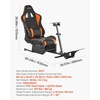image:imageVEVOR Racing Wheel Stand HeavyDuty Simulator Cockpit Steering Wheel Stand Fit Logitech G25 G27 G29 G920 G923 Thrustmaster T300RS TX F458 T500RS T3PAPRO F1GT and CSR PedalsSingleTrack Arm Cockpit