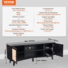 image:imageVEVOR Rattan Mid Century Modern TV Stand Boho TV Console for 55 inch TV WhiteBlack