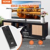 image:imageVEVOR Rattan Mid Century Modern TV Stand Boho TV Console for 55 inch TV WhiteBlack
