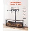 image:imageVEVOR Rattan Mid Century Modern TV Stand Boho TV Console for 55 inch TV WhiteBrown